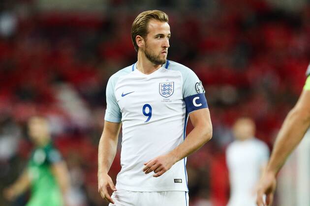 England s captain Harry Kane during the World Cup Qualifying - European - Group F match at Wembley Stadium, London. Picture date 5th October 2017. Picture credit should read: Charlie Forgham-Bailey Sportimage EDITORIAL USE ONLY. No use with unauthorised audio, video, data, fixture lists, club league logos or live services. Online in-match use limited to 120 images, no video emulation. No use in betting, games or single club league player publications.