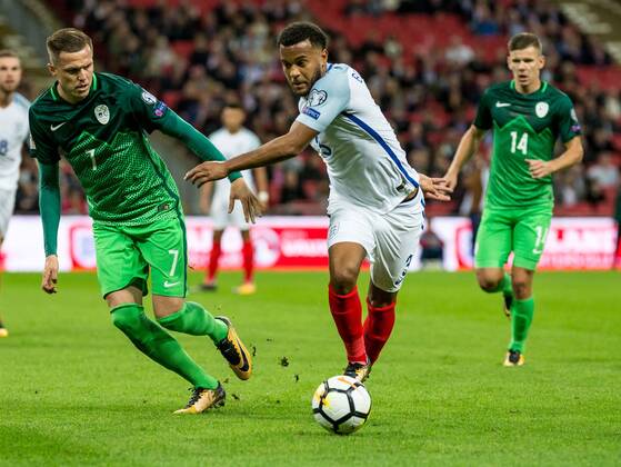 England v Slovenia 2018 FIFA World Cup WM Weltmeisterschaft Fussball Qualifying Ryan Bertrand of England during the 2018 FIFA World Cup Qualifying match at Wembley Stadium, London, UK Content Not Available For UK Newspapers Copyright: xLiamxMcAvoyx FIL-10771-0018