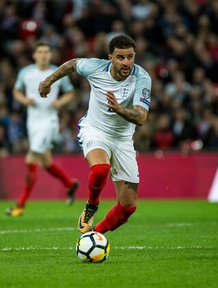 England v Slovenia 2018 FIFA World Cup WM Weltmeisterschaft Fussball Qualifying Kyle Walker of England during the 2018 FIFA World Cup Qualifying match at Wembley Stadium, London, UK Content Not Available For UK Newspapers Copyright: xLiamxMcAvoyx FIL-10771-0032