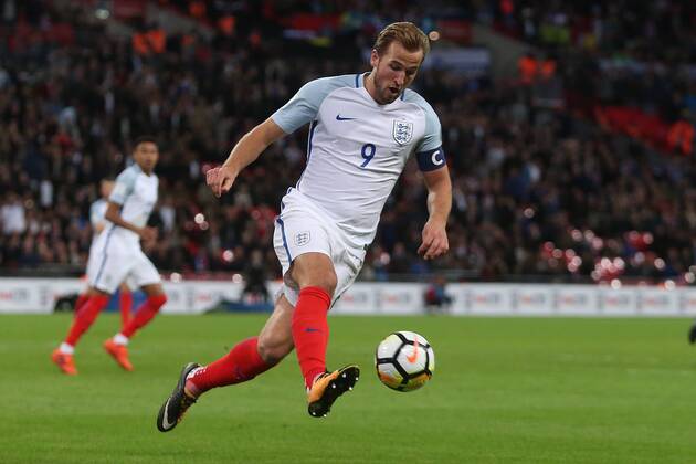 England v Slovenia 2018 FIFA World Cup WM Weltmeisterschaft Fussball Qualifying Harry Kane of England in action during the 2018 FIFA World Cup Qualifying match at Wembley Stadium, London, UK. Content Not Available For UK Newspapers Copyright: xPaulxChestertonx FIL-10770-0087