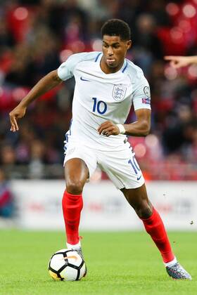 England s Marcus Rashford during the World Cup Qualifying - European - Group F match at Wembley Stadium, London. Picture date 5th October 2017. Picture credit should read: Charlie Forgham-Bailey Sportimage EDITORIAL USE ONLY. No use with unauthorised audio, video, data, fixture lists, club league logos or live services. Online in-match use limited to 120 images, no video emulation. No use in betting, games or single club league player publications.