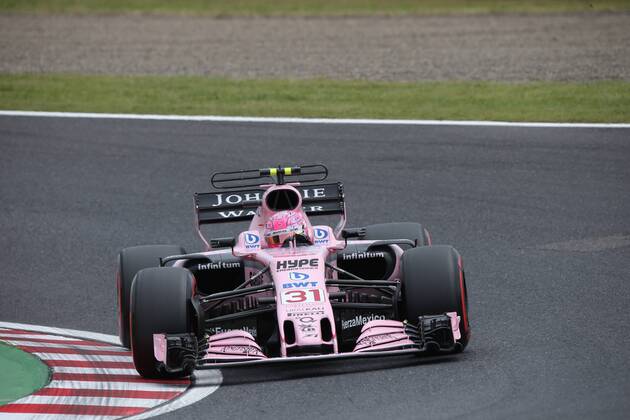 07.10.2017- free practice 3, Esteban Ocon (FRA) Sahara Force India F1 VJM10 Japanese Grand Prix, Suzuka 05 - 08 October 2017 07.10.2017- free practice 3, Esteban Ocon (FRA) Sahara Force India F1 VJM10 