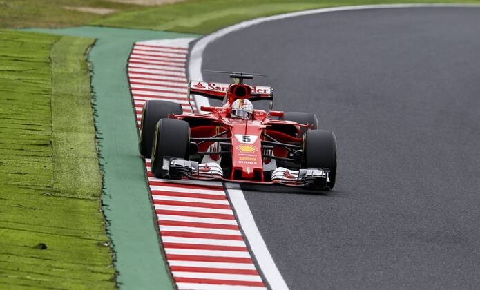 Motorsports: FIA Formula One World Championship WM Weltmeisterschaft 2017, Grand Prix of Japan, 5 Sebastian Vettel (GER, Scuderia Ferrari), Suzuka Japan