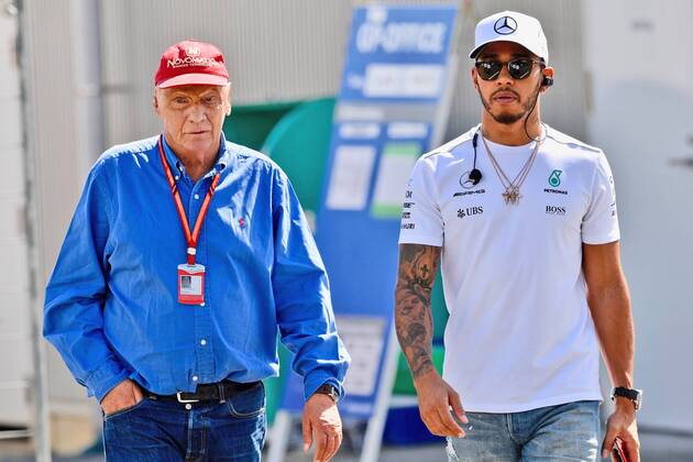 Lewis Hamilton (GB 44), Mercedes AMG Petronas Motorsport, Niki Laudo, Grosser Preis von Japan 2017,Rennen, Motorsport, Formel 1, 08.10.2017, Suzuka Copyright: xAndre Eibner-Pressefotox EP_JAE