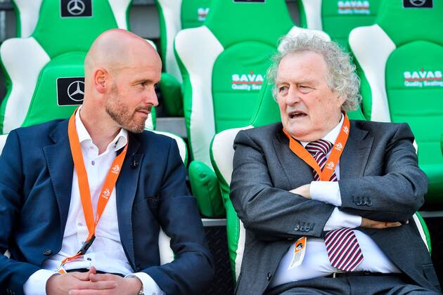 ZWOLLE Trainers Congress Football IJsseldelta Stadium Season 2015 2016 06 05 2016 Erik ten Hag and Wim Jansen Trainers Congress