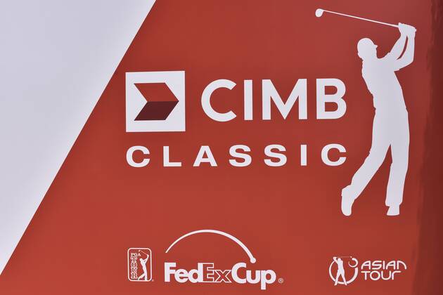 October 11, 2017 - Kuala Lumpur, Malaysia - The CIMB Classic 2017 logo on billboard at TPC Kuala Lumpur on October 11, 2017 in Kuala Lumpur, Malaysia. 2017 CIMB Classic: Pro Am  - ZUMAn230 20171011_zaa_n230_157 Copyright: xChrisxJungx