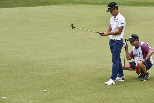 October 12, 2017 - Kuala Lumpur, Malaysia - Kevin Na of USA in action during the first round of the CIMB Classic 2017 golf tournament on October 12, 2017 at TPC Kuala Lumpur, Malaysia. 2017 CIMB Classic - Day 1  - ZUMAn230 20171012_zaa_n230_027 Copyright: xChrisxJungx