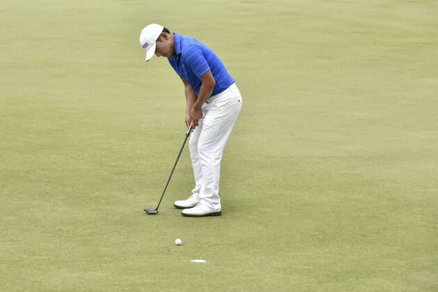 October 12, 2017 - Kuala Lumpur, Malaysia - Sung Hoon Kang of South Korea in action during the first round of the CIMB Classic 2017 golf tournament on October 12, 2017 at TPC Kuala Lumpur, Malaysia. 2017 CIMB Classic: Pro Am  - ZUMAn230 20171012_zaa_n230_060 Copyright: xChrisxJungx