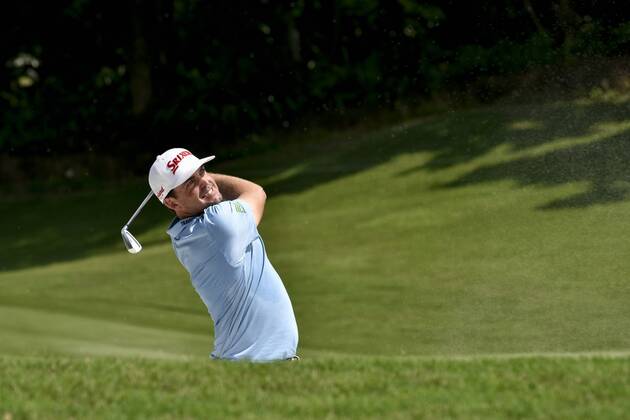 October 12, 2017 - Kuala Lumpur, Malaysia - Keegan Bradley of the USA in action during the first round of the CIMB Classic 2017 golf tournament at TPC Kuala Lumpur, Malaysia. Golf 2017: CIMB Classic: Day 1  - ZUMAn230 20171012_zaa_n230_054 Copyright: xChrisxJungx