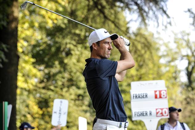 15th October 2017, Golf Club Milano, Monza, Italy; Ross Fisher of England during the Italian Open Golf final round; Fisher finished in joint 2nd place  ActionPlus11940849