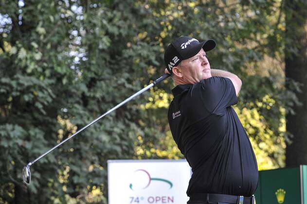15th October 2017, Golf Club Milano, Monza, Italy; Marcus Fraser of Australia during the Italian Open Golf final round;  ActionPlus11940850