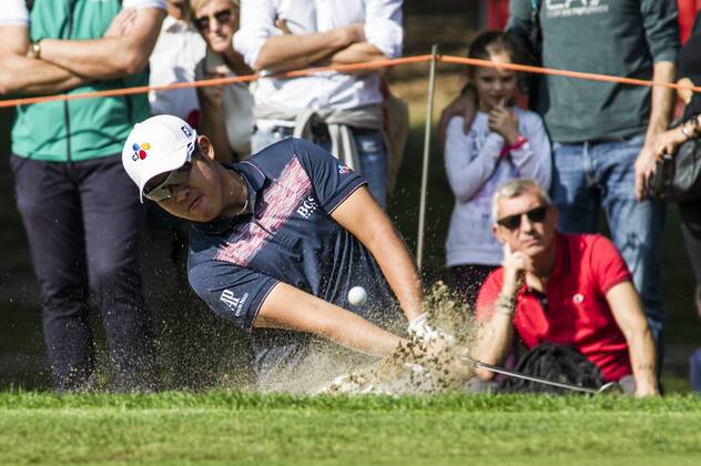 15th October 2017, Golf Club Milano, Monza, Italy; An Byeong-hun from South Korea during the Italian Open Golf final round;  ActionPlus11940852