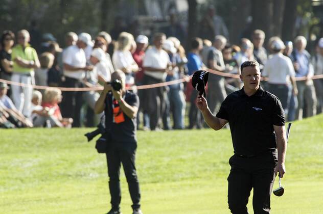 15th October 2017, Golf Club Milano, Monza, Italy; Marcus Fraser of Australia during the Italian Open Golf final round;  ActionPlus11940860