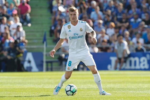 Toni Kroos (Real), OCTOBER 14, 2017 - Football Soccer : Spanish La Liga Santander match between Getafe CF 1-2 Real Madrid CF at the Coliseum Alfonso Perez in Getafe, Spain. Noxthirdxpartyxsales  (heha036834)