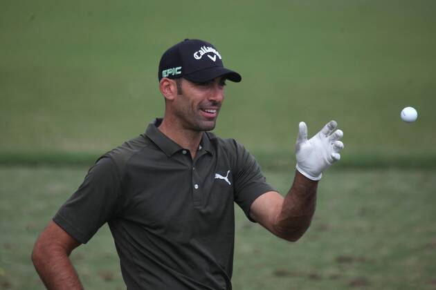 Spanish golfer Alvaro Quiros reacts during the Pro-am of Andalusia Valderrama Masters, in San Roque, Cadiz, Spain, 18 October 2017. Pro-am of Andalusia Valderrama Masters !ACHTUNG: NUR REDAKTIONELLE NUTZUNG! Copyright: xA.CarrascoxRagelx GRAF1368 20171018-636439509550190591