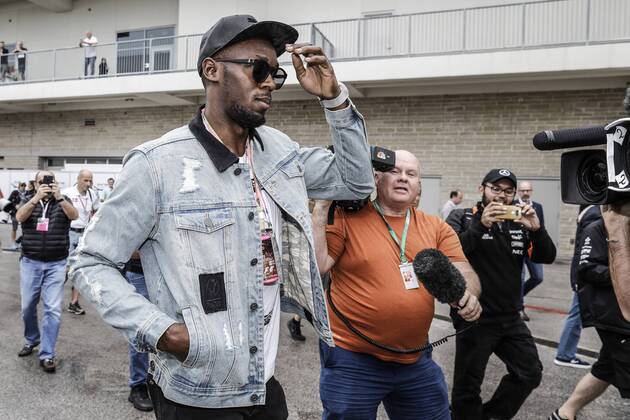 Motorsports: FIA Formula One World Championship WM Weltmeisterschaft 2017, Grand Prix of United States, Usain Bolt Austin United States of America