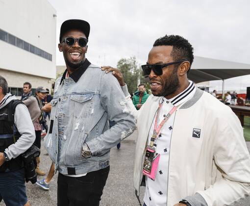 Motorsports: FIA Formula One World Championship WM Weltmeisterschaft 2017, Grand Prix of United States, Usain Bolt Austin United States of America