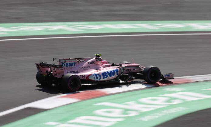 French Formula One driver Esteban Ocon of Force India during the qualification of the Formula One Mexico s Grand Prix at the Hermanos Rodriguez racetrack, in Mexico City, Mexico, 28 October 2017. Mexico s Formula One Grand Prix takes place on 29 October 2017. Mexico Formula One Grand Prix !ACHTUNG: NUR REDAKTIONELLE NUTZUNG! Copyright: xJorgexNunezx CMX100 20171028-636448244120445991