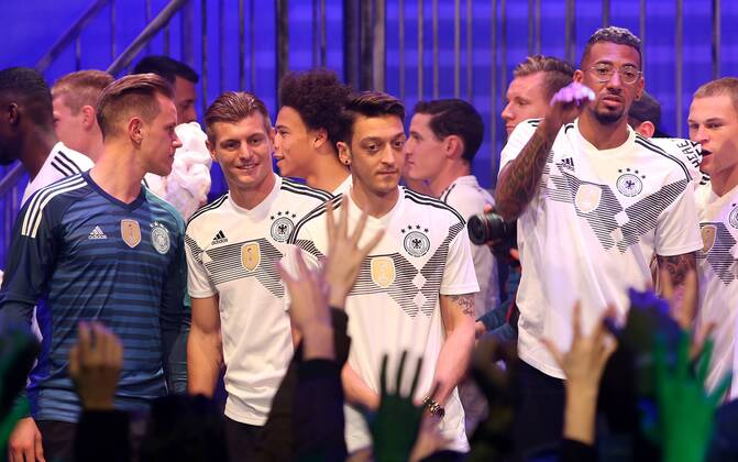 DFB and the team present World Cup jersey 2018 in THE BASE in Berlin 07 11 17 DFB and The team present World Cup jersey 2018