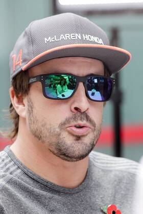 November 9, 2017 - Sao Paulo, Brazil - Fernando Alonso, a McLaren driver in the pit of the Interlagos Autodrome in southern Sao Paulo on Thursday, 09, during preparations for the Brazilian Grand Prix of Formula 1, which takes place on Sunday, 12 Brazil F1 GP preparations - ZUMAo70_ 80792623st Copyright: xDarioxOliveirax