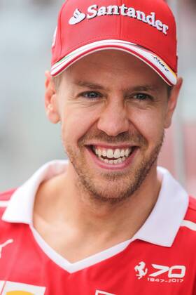 November 9, 2017 - Sao Paulo, Brazil - Ferrari s German Sebastian Vettel in the pit of the Interlagos Autodrome in southern Sao Paulo on Thursday, 09, in preparation for the Brazilian Grand Prix Formula 1 race on Sunday, 12. Brazil F1 GP preparations - ZUMAo70_ 80792631st Copyright: xDarioxOliveirax