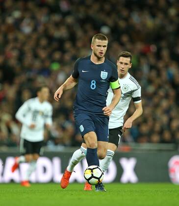 10 11 2017 International Team England England at Wembley National Stadium London v Eric Dier England vs Julian Draxler Germany