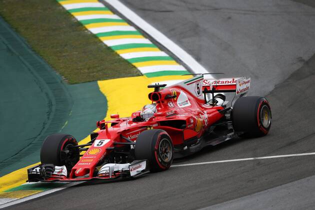 11.11.2017 - Free Practice 3, Sebastian Vettel (GER) Scuderia Ferrari SF70H Brazilian Grand Prix, Sao Paulo, Interlagos 9 - 12 November 2017 11.11.2017 - Free Practice 3, Sebastian Vettel (GER) Scuderia Ferrari SF70H 