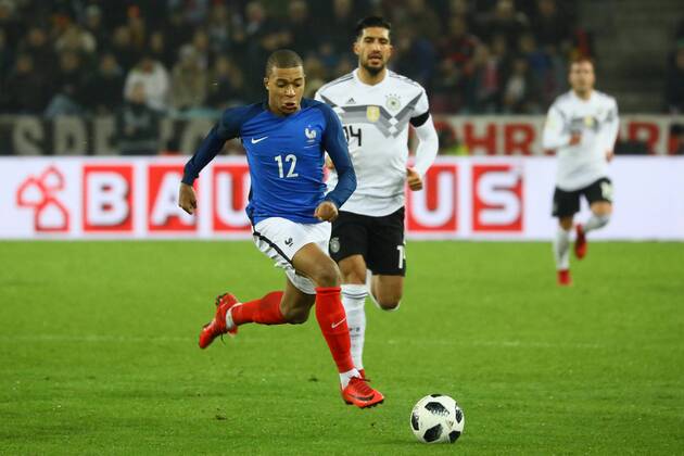 Kylian Mbappe France France 14 11 2017 Germany vs France Rhine Energy Stadium Cologne