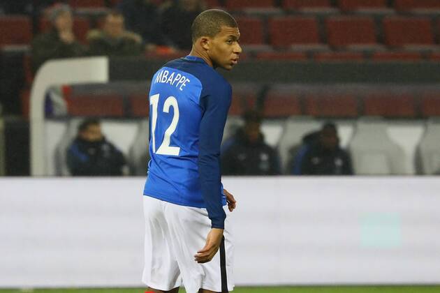 Kylian Mbappe France France 14 11 2017 Germany vs France Rhine Energy Stadium Cologne