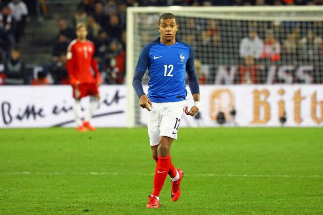 Kylian Mbappe France France 14 11 2017 Germany vs France Rhine Energy Stadium Cologne