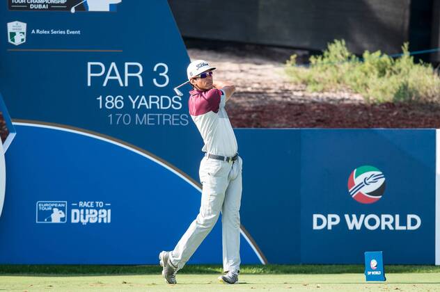 Rafa Cabrera Bello of Spain during the European Tour DP World Championship WM Weltmeisterschaft at Jumeirah Golf Estates, Dubai, UAE on 17 November 2017. Copyright: xGrantxWinterx 17770095