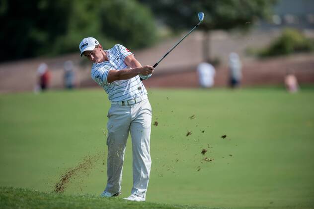 Paul Dunne of Ireland in action during the European Tour DP World Championship WM Weltmeisterschaft at Jumeirah Golf Estates, Dubai, UAE on 17 November 2017. Copyright: xGrantxWinterx 17770115