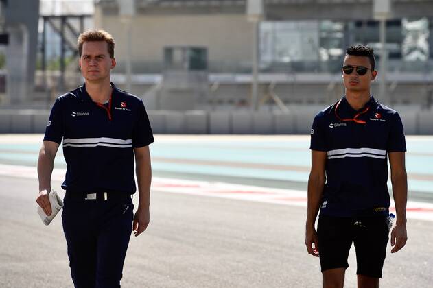 Pascal Wehrlein GER 94 Sauber F1 Team Ferrari Grand Prix of ABU DHABI 2017 Preparations Motorsport Formula 1 23 11 2017 ABU DHABI Copyright: xAndre Eibner-Pressefotox EP_JAE