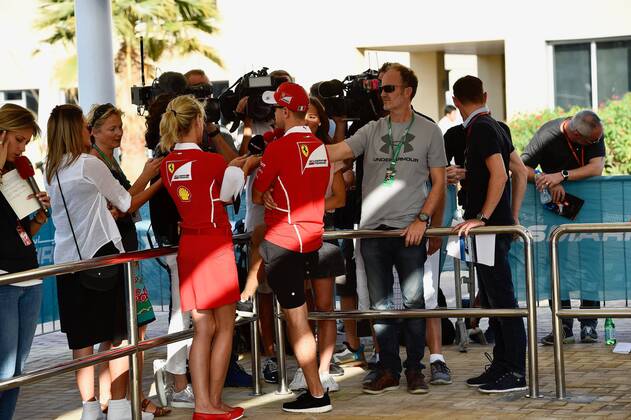 Sebastian Vettel GER 5 Scuderia Ferrari Grand Prix of ABU DHABI 2017 Preparations Motorsport Formula 1 23 11 2017 ABU DHABI Copyright: xAndre Eibner-Pressefotox EP_JAE