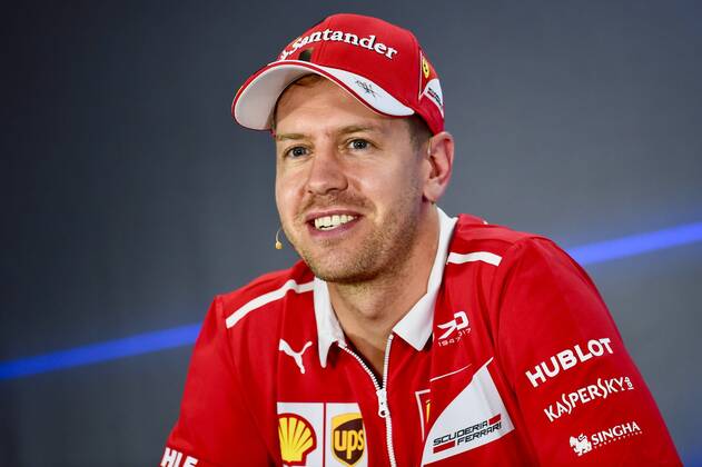 Sebastian Vettel GER 5 Scuderia Ferrari Grand Prix of ABU DHABI 2017 Preparations Motorsport Formula 1 23 11 2017 ABU DHABI Copyright: xAndre Eibner-Pressefotox EP_JAE