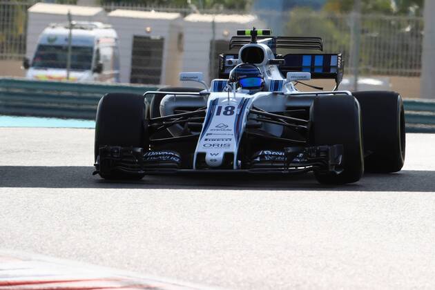24th November 2017, Yas Marina Circuit, Abu Dhabi, UAE; Abu Dhabi Formula One Grand Prix, Friday free practice; Lance Stroll - Williams Martini Racing  ActionPlus11955369