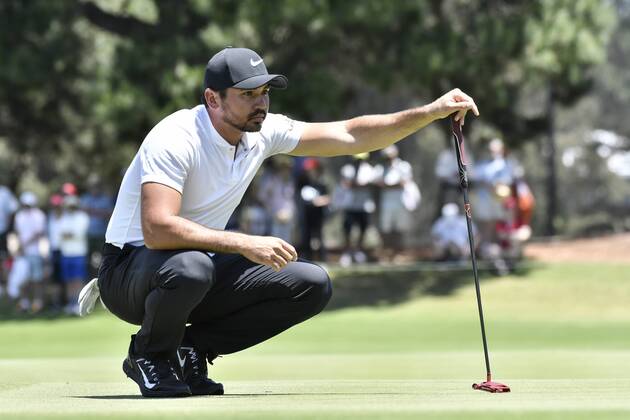 26th November 2017, The Australian Golf Club, Sydney, Australia; Emirates Australian Open Golf, final round; Jason Day (AUS) lines up his putt  ActionPlus11956437