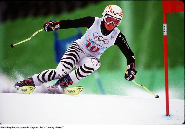 Hilde Gerg Alpine Skiing Olympics Nagano 1998 RSL action Nagano Japan