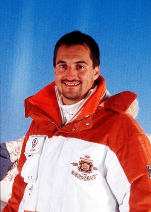 Georg Hackl Tobogganing Olympia 2002 in Salt Lake City Portrait Neuss Germany