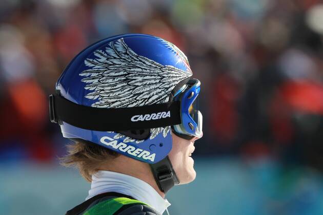 Thomas Morgenstern helmet of Olympic Games Vancouver 2010 20 02 2010 ski jumping large hill Vancouver British Columbia Canada