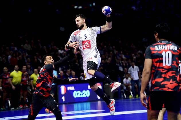Nedim Remili (France) HANDBALL : France vs Egypte - Golden League - Paris - 06 01 2018 JBAutissier Panoramic