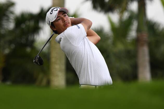 (180120) -- SINGAPORE, Jan. 20, 2018 -- Japan s player Ryo Ishikawa competes during the 3rd round of the SMBC Singapore Open held in Singapore s Sentosa Golf Club on Jan 20, 2018. ) (SP)SINGAPORE-GOLF-SMBC SINGAPORE OPEN ThenxChihxWey 