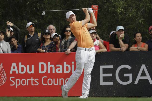 HSBC Abu Dhabi Golf Championship Day Four Matthew Fitzpatrick hits a tee shot on Day Four of the HSBC Abu Dhabi Golf Championship at Abu Dhabi Golf Club, UAE. Content Not Available For UK Newspapers Copyright: xNickxWhitworthx FIL-11242-0010