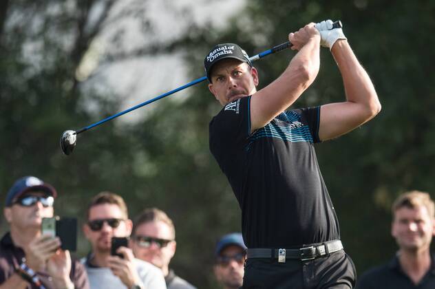 Henric Stenson of Sweden in his first round during the Omega Dubai Desert Classic European Tour 2018 at the Emirates Golf Club, Dubai, UAE on 25 January 2018. Copyright: xGrantxWinterx 18690018