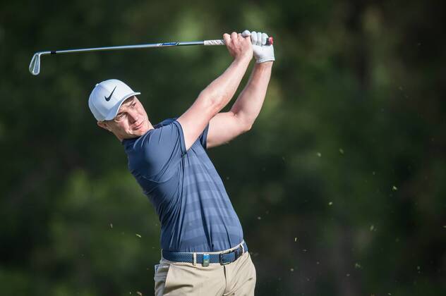 Oliver Fisher of England in the first round during the Omega Dubai Desert Classic European Tour 2018 at the Emirates Golf Club, Dubai, UAE on 25 January 2018. Copyright: xGrantxWinterx 18690023