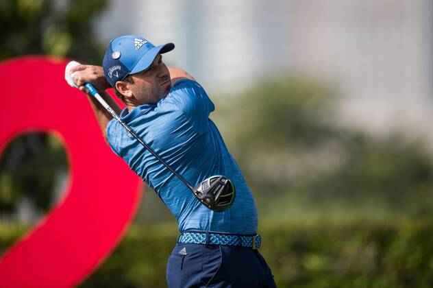 Sergio Garcia of Spain in first round action during the Omega Dubai Desert Classic European Tour 2018 at the Emirates Golf Club, Dubai, UAE on 25 January 2018. Copyright: xGrantxWinterx 18690035