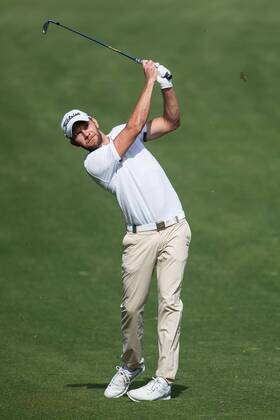Maximilian Kieffer of Germany in first round action during the Omega Dubai Desert Classic European Tour 2018 at the Emirates Golf Club, Dubai, UAE on 25 January 2018. Copyright: xGrantxWinterx 18690048