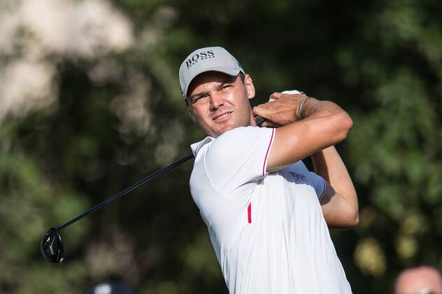 Martin Kaymer of Germany tees off during the first round of the Omega Dubai Desert Classic European Tour 2018 at the Emirates Golf Club, Dubai, UAE on 25 January 2018. Copyright: xGrantxWinterx 18690068