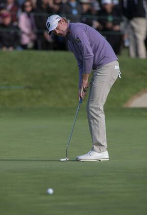 January 25, 2018 - La Jolla, California, U.S - Jon Rahm putts at the Farmers Insurance Open on Thursday January 25, 2018 at the Torrey Pines Golf Course in La Jolla, California. 2018 Farmers Insurance Open - ZUMAp124 20180125_zaa_p124_010 Copyright: xJavierxRojasx