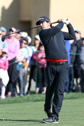 January 27, 2018 - San Diego, California, United States - Martin Flores tees off the first hole during the third round of the 2018 Farmers Insurance Open at Torrey Pines GC. Golf 2018: Farmers Insurance Open - Round 3 - ZUMAw109 20180127_zap_w109_031 Copyright: xDebbyxWongx